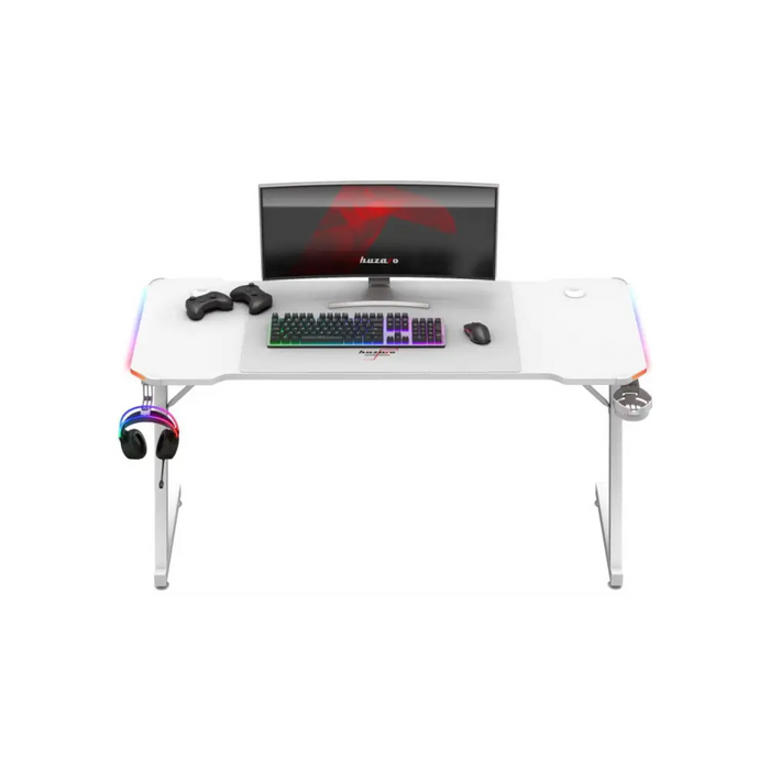 Huzaro Hero 3.3 White RGB - gaming table - Tables and desksGAM-STO<<<PC GamingGAM<<<ActionPL