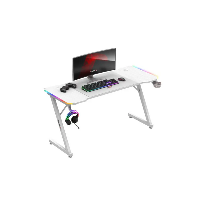 Huzaro Hero 3.3 White RGB - gaming table - Tables and desksGAM-STO<<<PC GamingGAM<<<ActionPL
