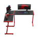 HUZARO HERO 6.0 Red GAMING DESK - Tables and desksGAM-STO<<<PC GamingGAM<<<ActionPL