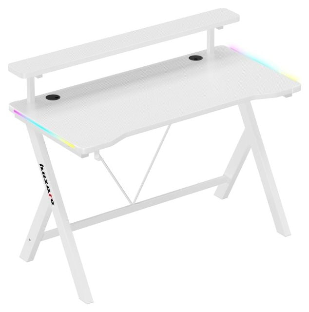 Huzaro Hero 1.9 RGB White Gaming Desk