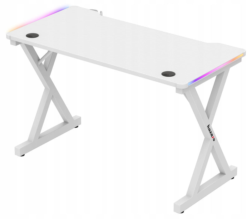 Huzaro Hero 2.3 RGB Gaming Desk white