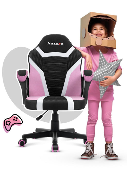 Gaming chair for children Huzaro Ranger 1.0 Pink Mesh