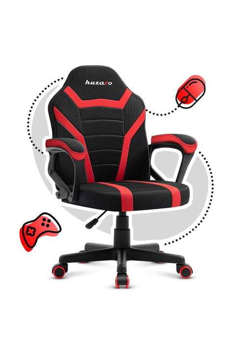 Gaming chair for children Huzaro Ranger 1.0 Red Mesh, black, red