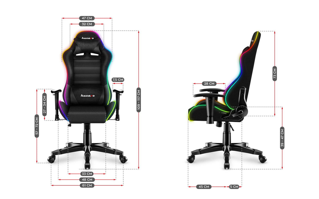GAMING CHAIR FOR KID HUZARO RANGER 6.0 RGB MESH