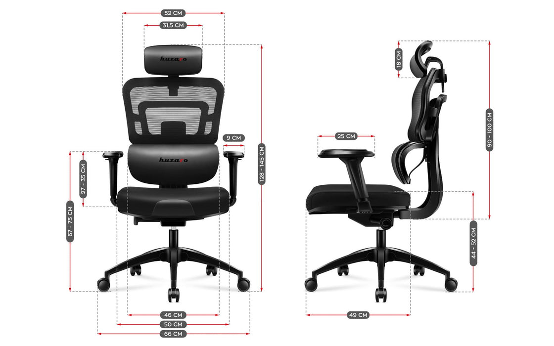 HUZARO COMBAT 7.0 GAMING STUHL SCHWARZ
