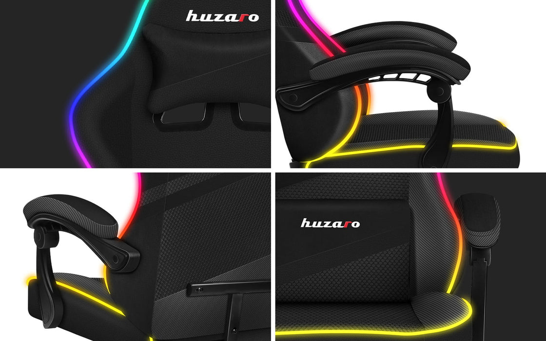 Gaming chair - Huzaro Force 4.4 RGB Black