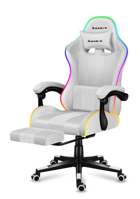 HUZARO FORCE 4.7 RGB White GAMING CHAIR