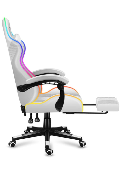 HUZARO FORCE 4.7 RGB White GAMING CHAIR