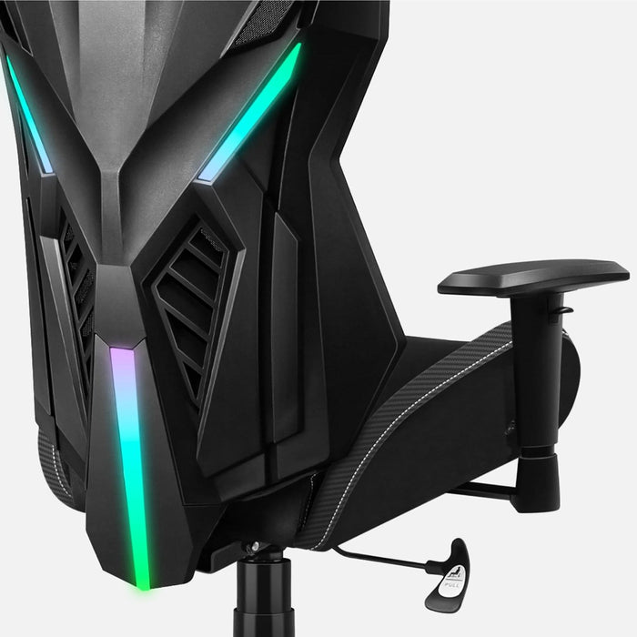 Huzaro Combat 7.6 RGB Black gaming chair with fan