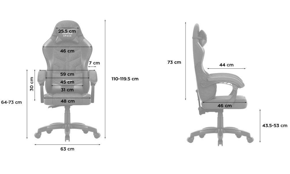 Huzaro Force 2.7 Black Carbon Gaming chair black