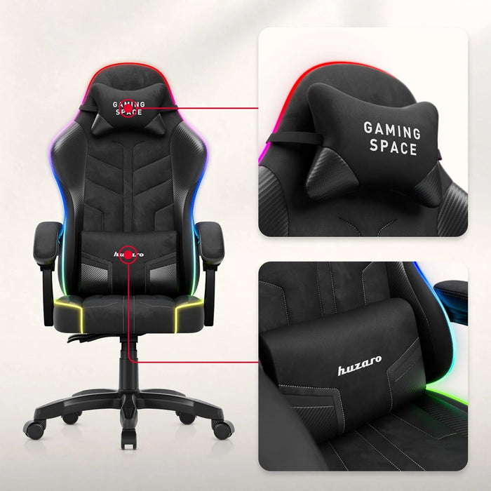 Huzaro Force 2.7 RGB Black Gaming Chair