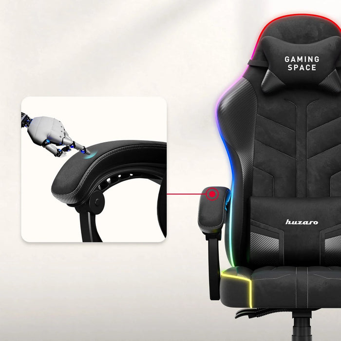 Huzaro Force 2.7 RGB Black Gaming Chair