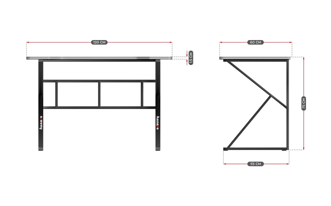 Gaming desk - Huzaro Hero 1.6 Black