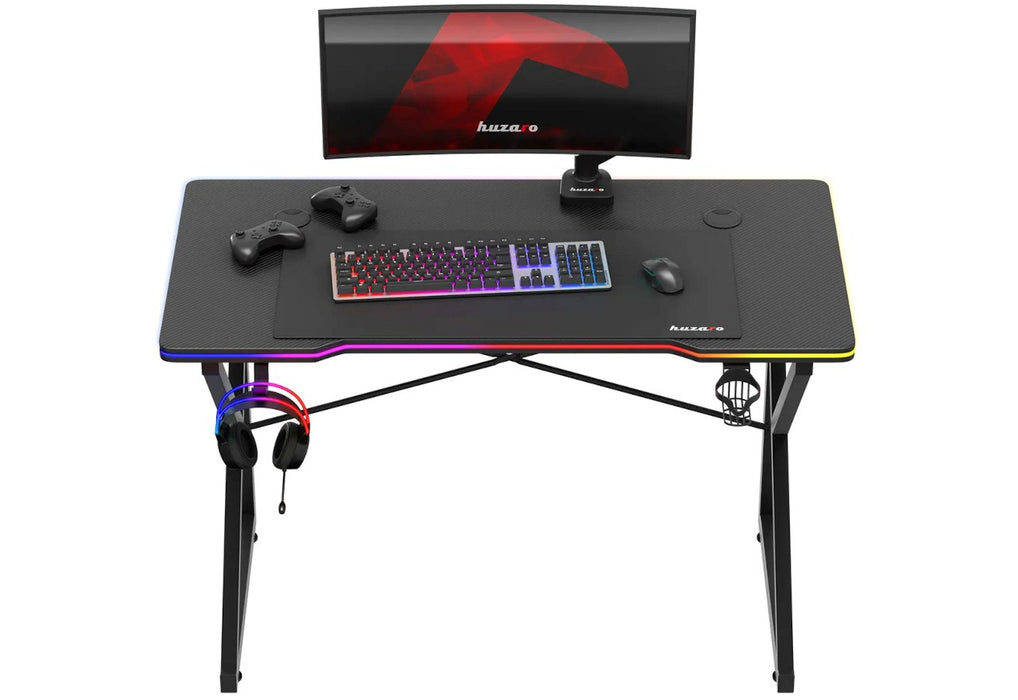Huzaro Hero 1.7 RGB Black - gaming table