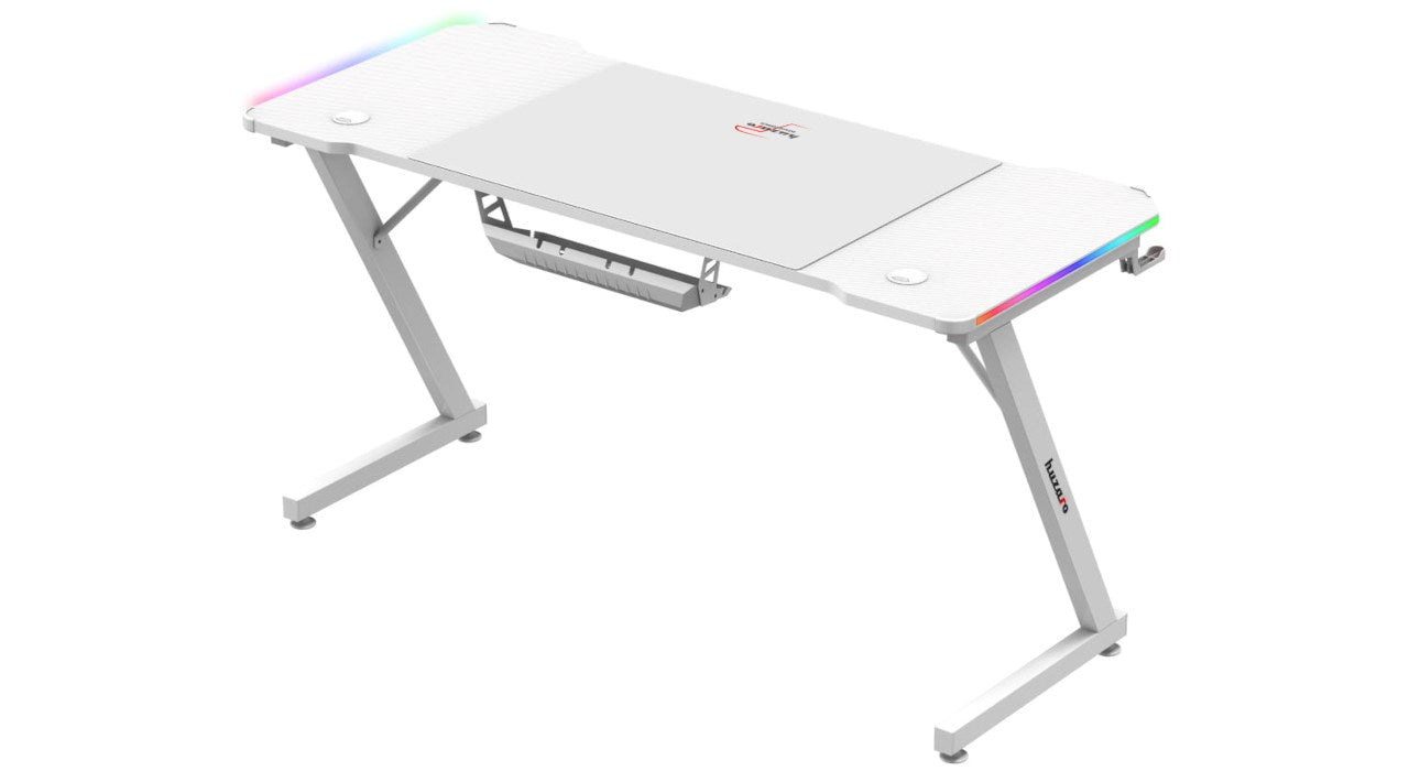 Huzaro Hero 3.3 White  RGB - gaming table