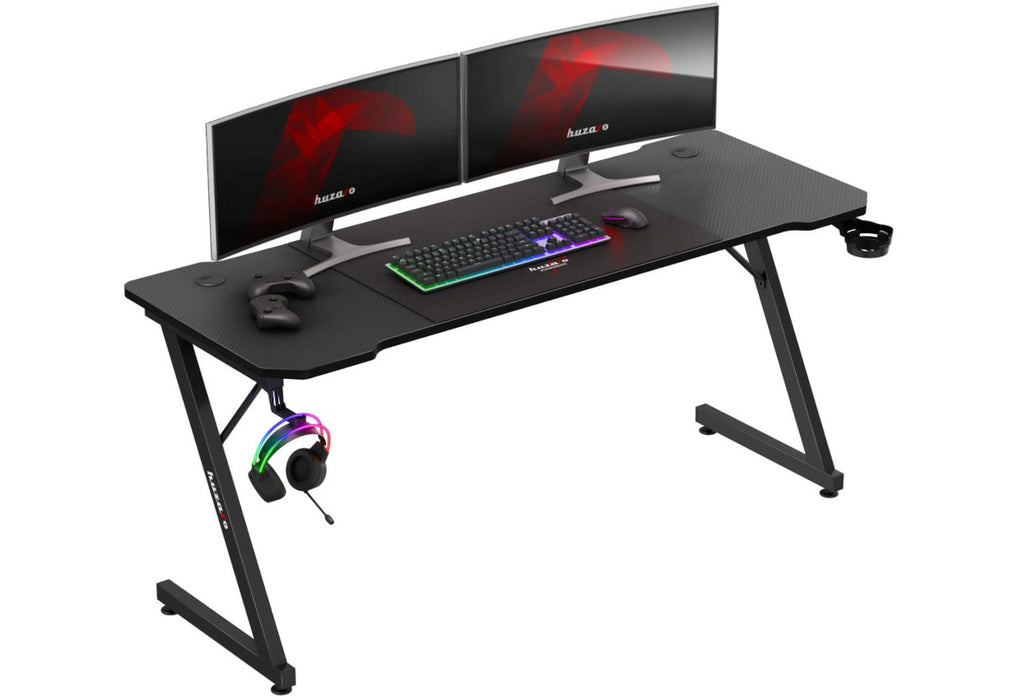 Huzaro Hero 4.8 Black - gaming desk