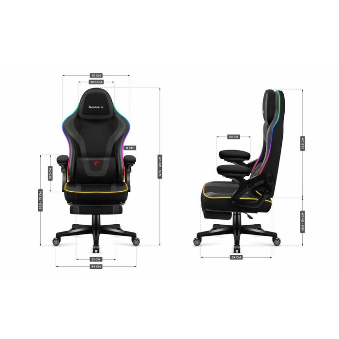 Gaming Chair Huzaro HZ-FORCE 4.6 RGB BLACK MESH