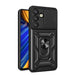 Hybrid Armor Camshield Armored Case with Stand and Camera Cover for Xiaomi 15 5G - Black - Cell phone cases