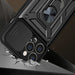 Hybrid Armor Camshield case for iPhone 14 armored case with camera cover black - Cell phone cases and covers<<<HurtelXML