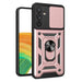 Hybrid Armor Camshield case for Samsung Galaxy A34 5G armored case with camera cover pink - Cell phone cases