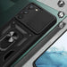 Hybrid Armor Camshield case for Samsung Galaxy S23 armored case with camera cover black - Cell phone cases