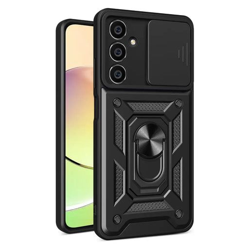 Hybrid Armor Camshield case for Samsung M54 with camera cover - black - Cell phone cases and covers<<<HurtelXML