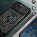 Hybrid Armor Camshield Case for Vivo X80 Lite / Vivo V25 Armor Case with Camera Cover Black - Cell phone cases