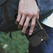 Hybrid Armor Camshield case with stand and camera cover for iPhone 15 - black - Cell phone cases and covers<<<HurtelXML