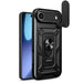 Hybrid Armor Camshield iPhone 17 Air Case with Stand and Camera Cover - Black - Cell phone cases and covers<<<HurtelXML