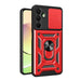 Hybrid Armor Camshield with Camera Cover and Metal Ring for Samsung Galaxy A16 / A16 5G - Red - Cell phone cases
