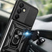 Hybrid Armor Camshield with Stand and Camera Cover for Samsung Galaxy A26 - Black - Cell phone cases