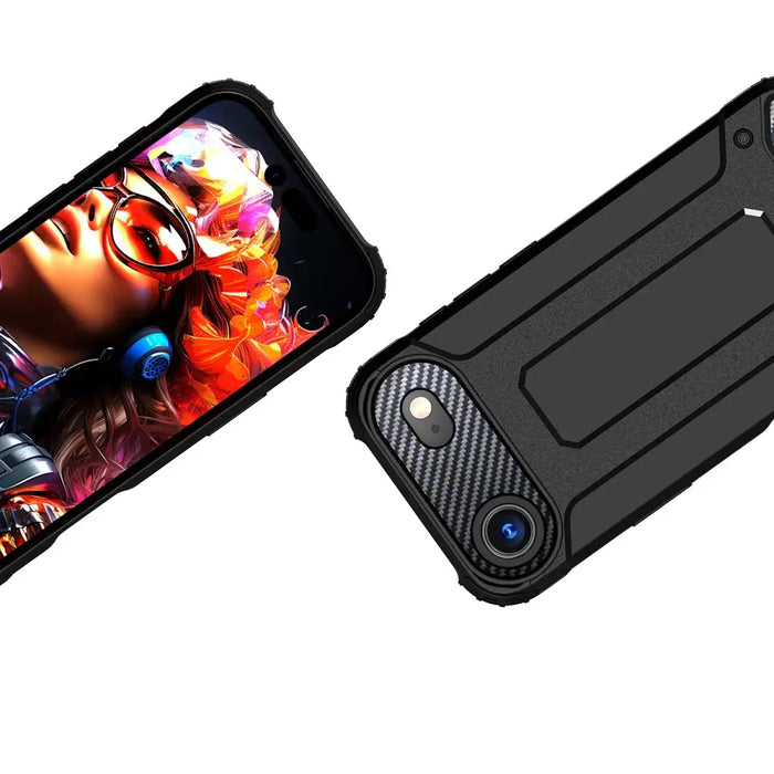 Hybrid Armor Case for iPhone 17 Air - Black - Cell phone cases and covers<<<HurtelXML