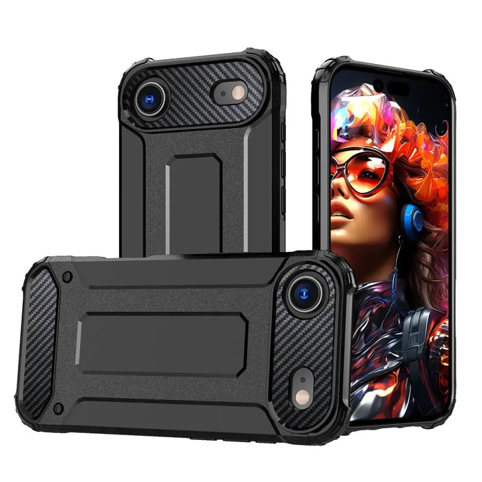 Hybrid Armor Case for iPhone 17 Air - Black - Cell phone cases and covers<<<HurtelXML