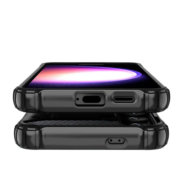 Hybrid Armor Case for Samsung Galaxy A16 / A16 5G Armored Hybrid Case - Black - Cell phone cases and covers<<<HurtelXML