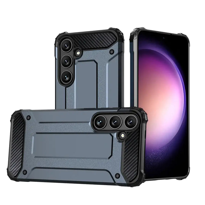 Hybrid Armor Case for Samsung Galaxy A16 / A16 5G Armored Hybrid Case - Blue - Cell phone cases and covers<<<HurtelXML