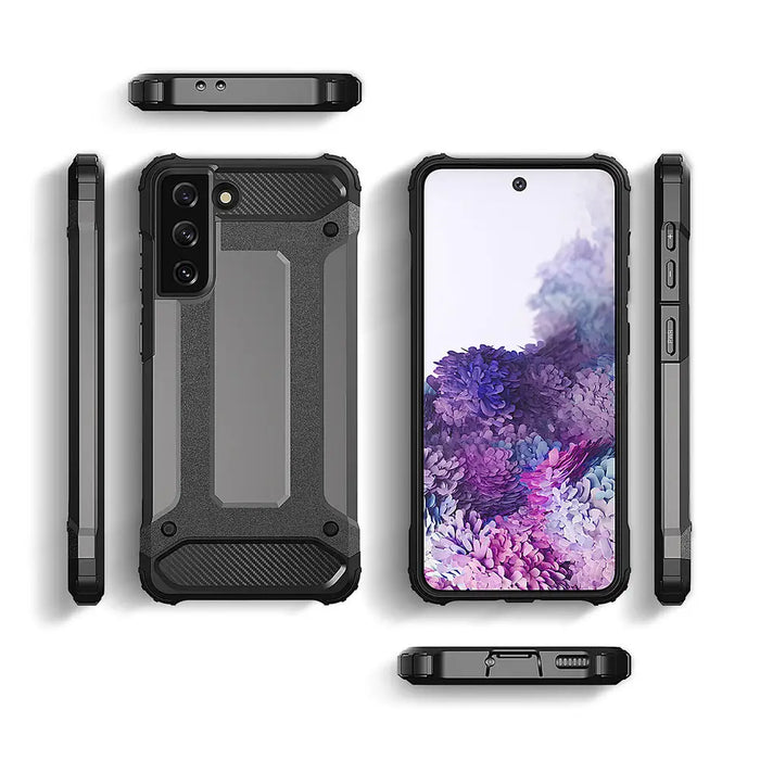 Hybrid Armor case for Samsung Galaxy S23 Ultra armored hybrid cover black - Cell phone cases and covers<<<HurtelXML