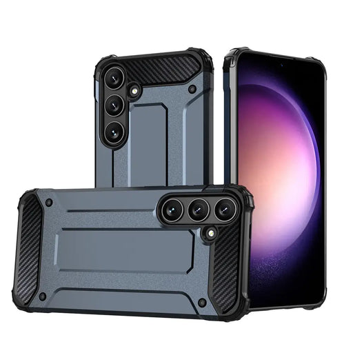 Hybrid Armor Case for Samsung Galaxy S25 Hybrid Armored Case - Black - Cell phone cases and covers<<<HurtelXML