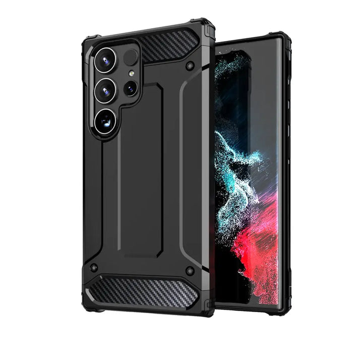 Hybrid Armor Case for Xiaomi Redmi Note 14 5G - Black - Cell phone cases and covers<<<HurtelXML
