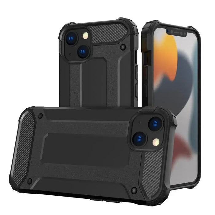 Hybrid Armor case iPhone 14 armored hybrid case black - Cell phone cases and covers<<<HurtelXML