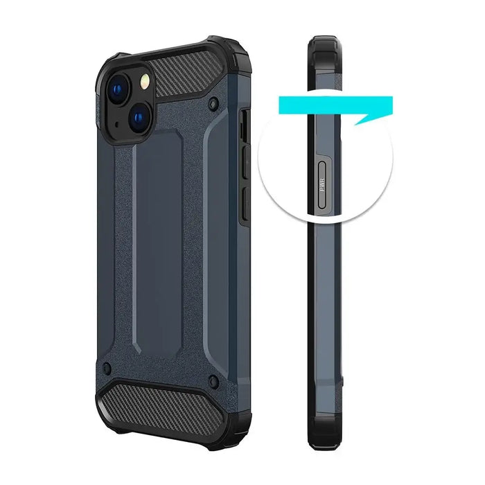 Hybrid Armor case iPhone 14 armored hybrid case black - Cell phone cases and covers<<<HurtelXML
