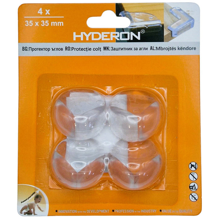 CORNER PROTECTOR HBS-35 35 MM TRANSPARENT 4 PCS HYDERON