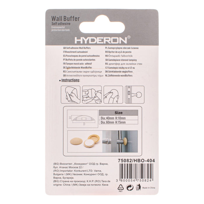 DOOR BUFFER GREY 40 MM 2 PACK HYDERON HBO-404