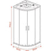 HYDROMASSAGE SHOWER CABIN 90X90 INTER CERAMIC 998 NEW EASY - Хидромасажни парни и сауна кабини<<<Душкабини и