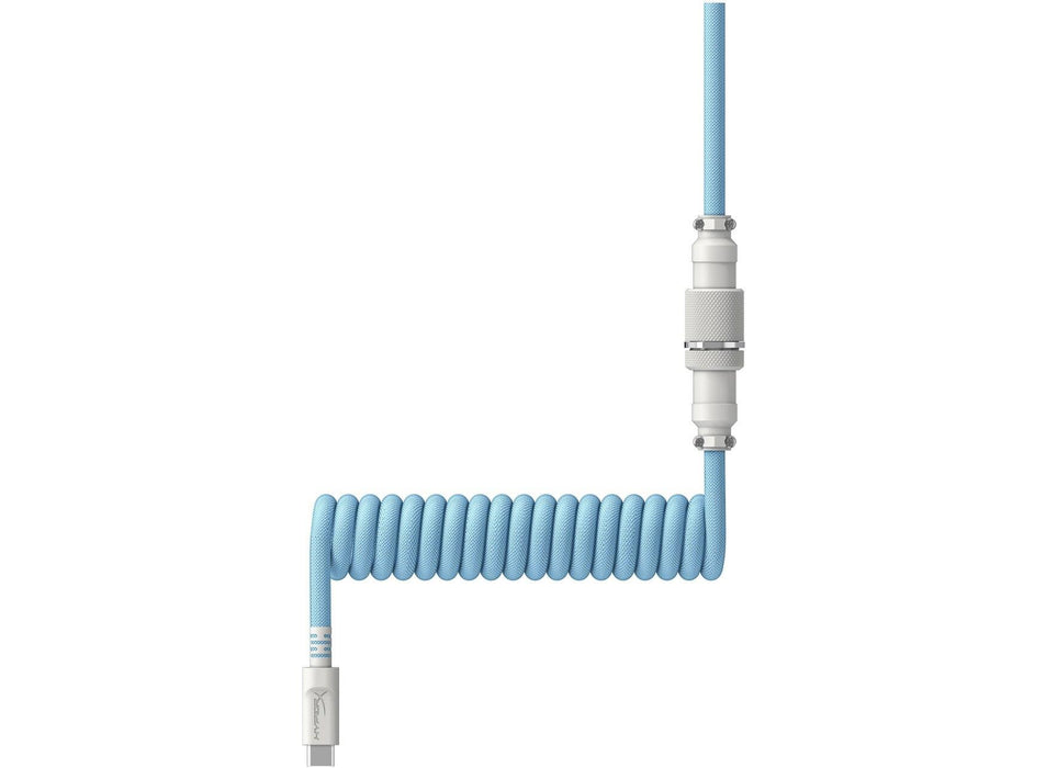Keyboard cable HyperX Coiled Cable USB-C Light Blue-White