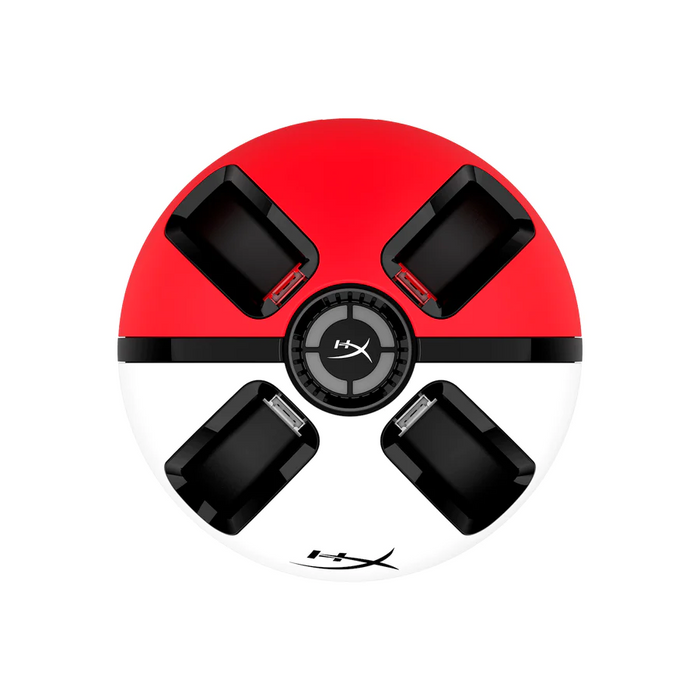 HyperX ChargePlay Quad 2 Docking Station, for Nintendo Switch Joy-Con Controllers, White/Red