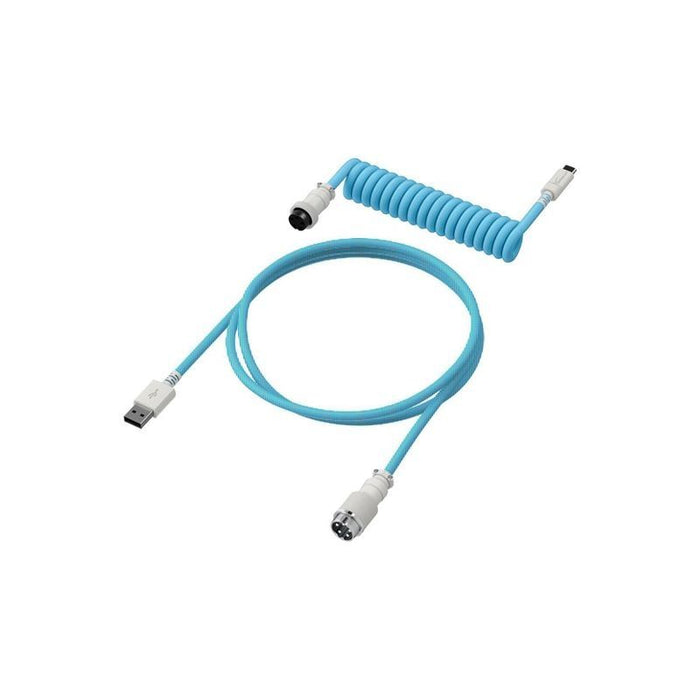 Keyboard cable HyperX Coiled Cable USB-C Light Blue-White
