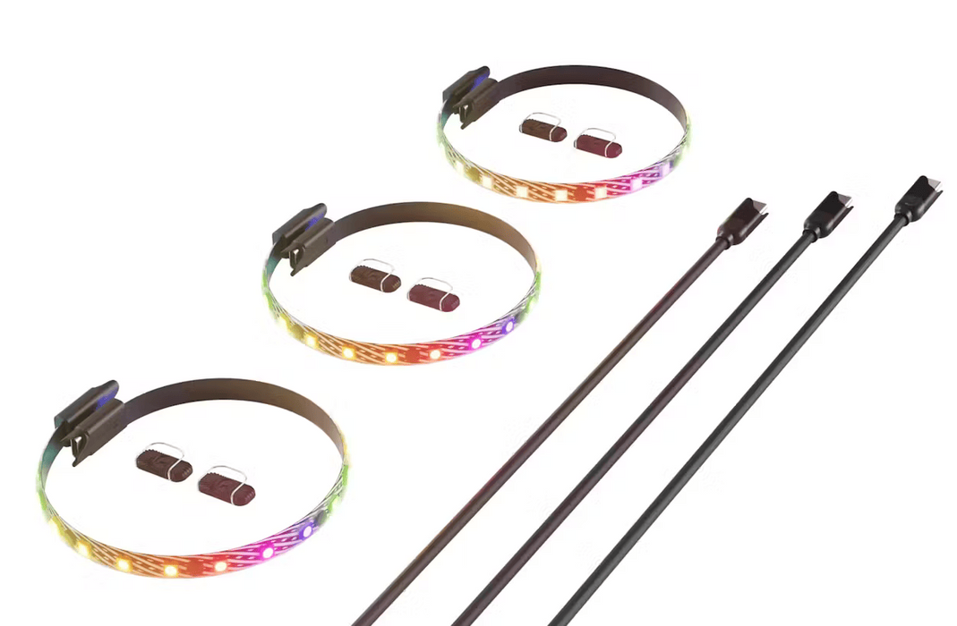 Set of 3 pcs. ARGB LED strips HYTE LS10 - 330 mm