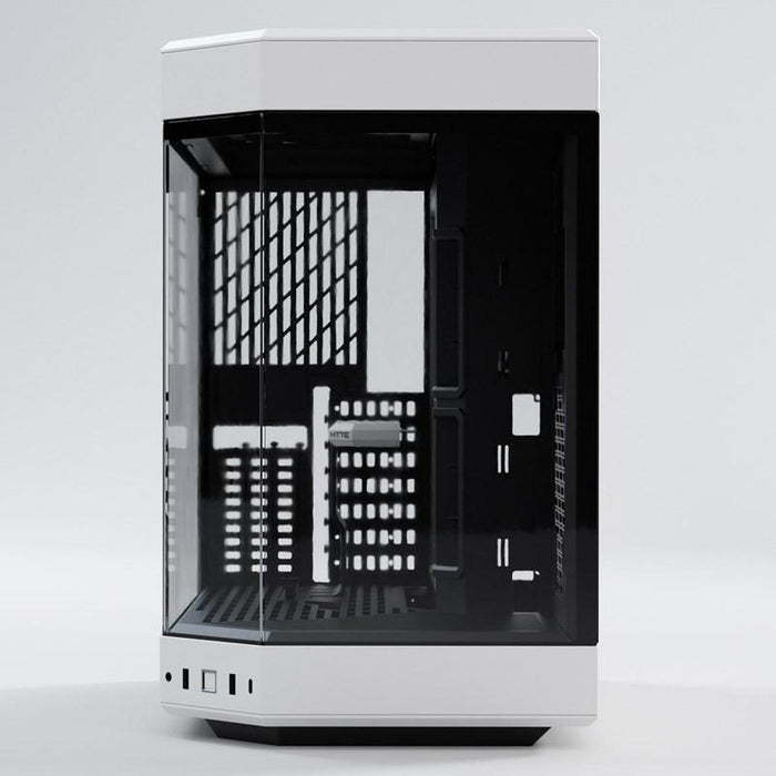 HYTE Y60 Tempered Glass Case, Mid-Tower, White and Black