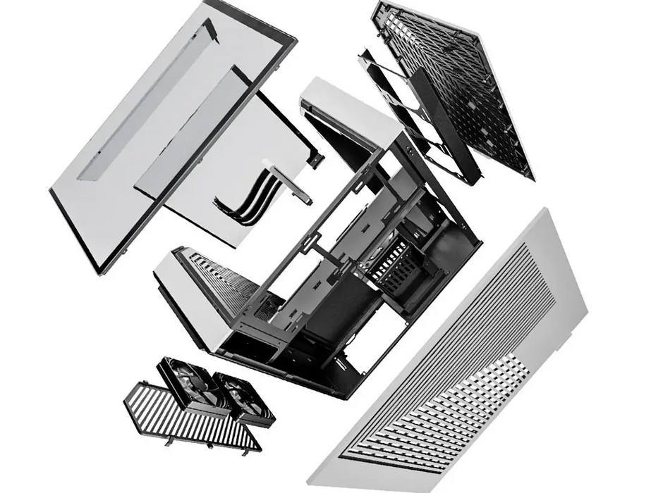 HYTE Y60 Tempered Glass Case, Mid-Tower, White and Black