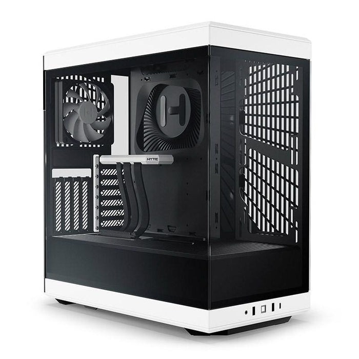HYTE Y40 Tempered Glass Case, Mid-Tower, White and Black